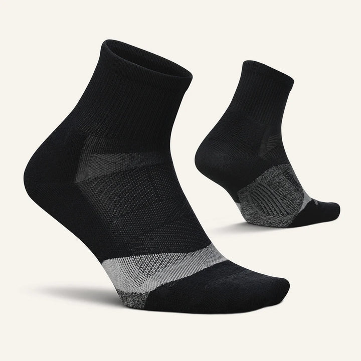 Feetures Elite Light Cushion Quarter Black - Orleans Shoe Co.