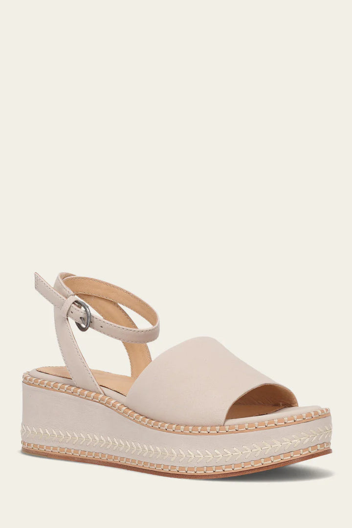 Frye Women’s Joy Ankle Strap Platform Sandal Ivory - Orleans Shoe Co.