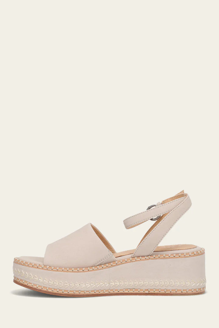 Frye Women’s Joy Ankle Strap Platform Sandal Ivory - Orleans Shoe Co.
