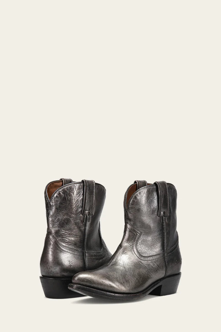 Frye Billy Short Cowboy Boot Dark Pewter - Orleans Shoe Co.