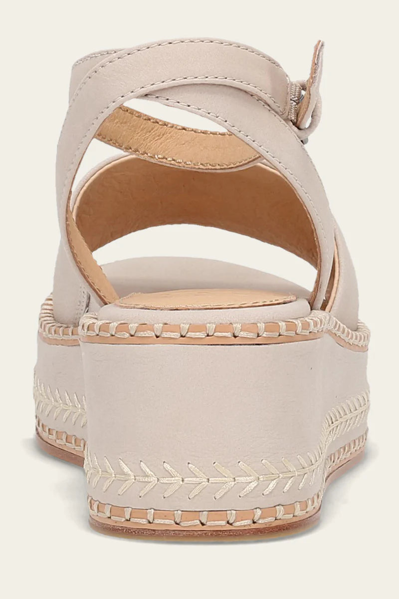 Frye Women’s Joy Ankle Strap Platform Sandal Ivory - Orleans Shoe Co.