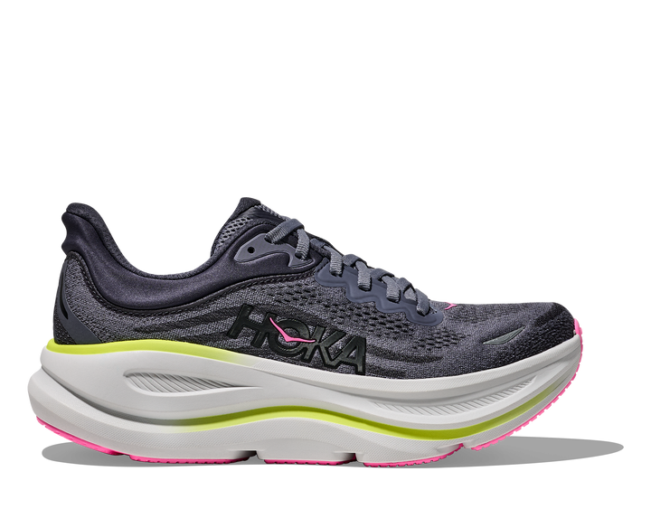 Hoka Women's Bondi 9 Charcoal Grey Grey Skies - Orleans Shoe Co.