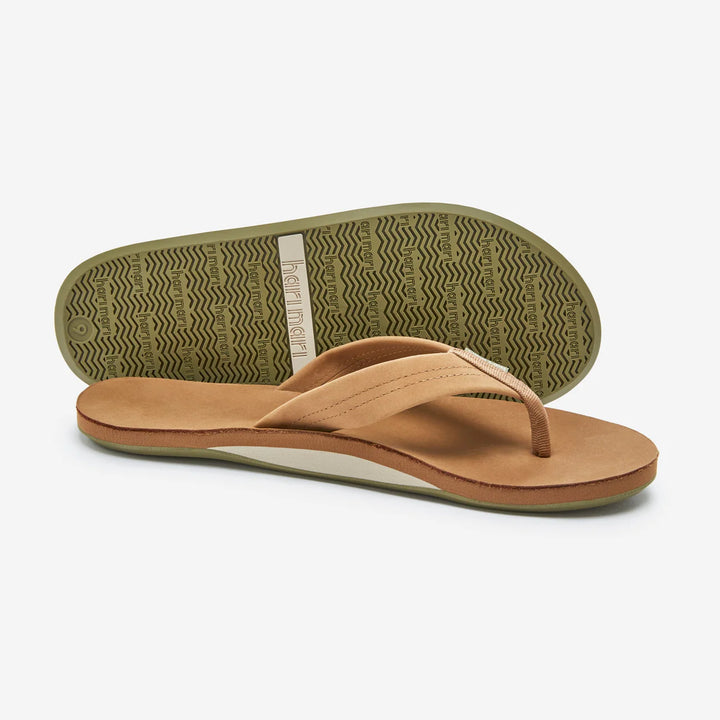 Hari Mari Men’s Flip Flop Fields Tan Olive - Orleans Shoe Co.