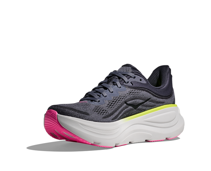 Hoka Women's Bondi 9 Charcoal Grey Grey Skies - Orleans Shoe Co.