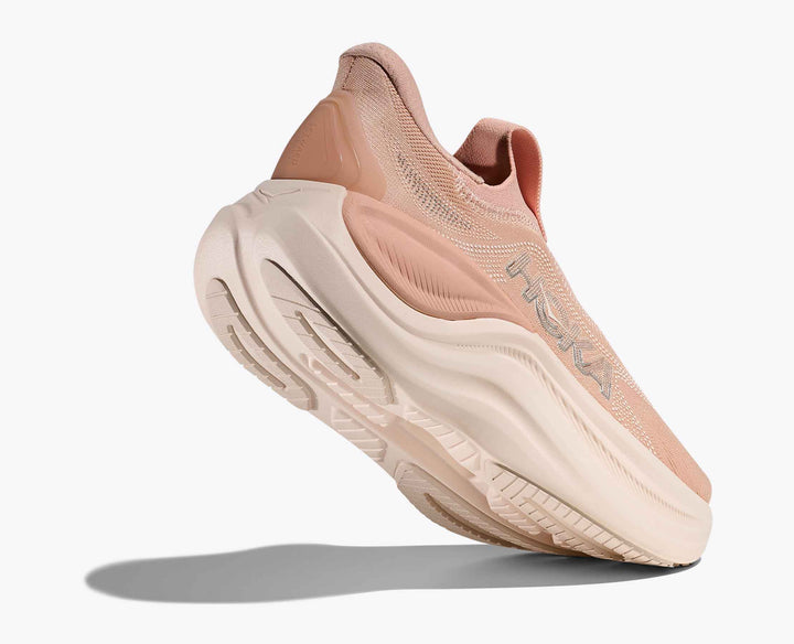 Hoka Women's Skyward Laceless Rose Latte Rose Cream - Orleans Shoe Co.