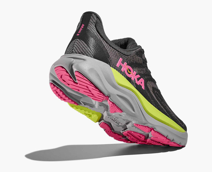 Hoka Women's Arahi 8 Charcoal Grey Grey Skies - Orleans Shoe Co.