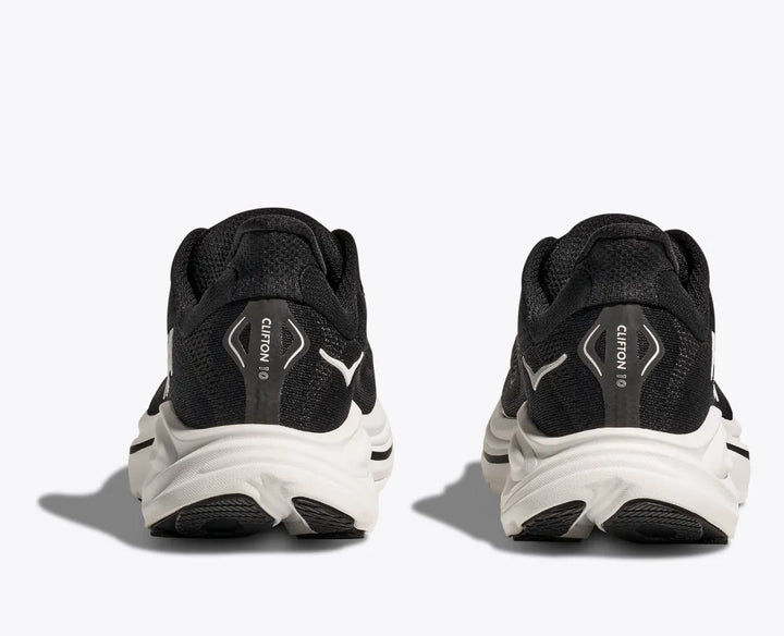 Hoka Men's Clifton 10 Black White - Orleans Shoe Co.