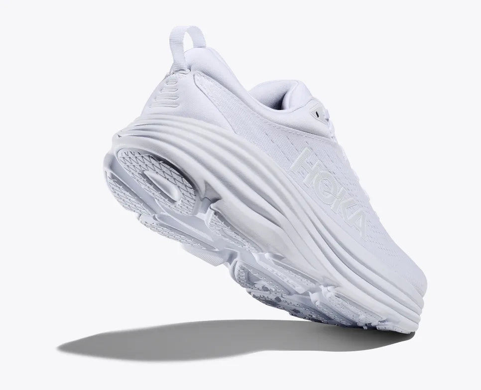 Hoka Women’s Bondi 8 White White - Orleans Shoe Co.