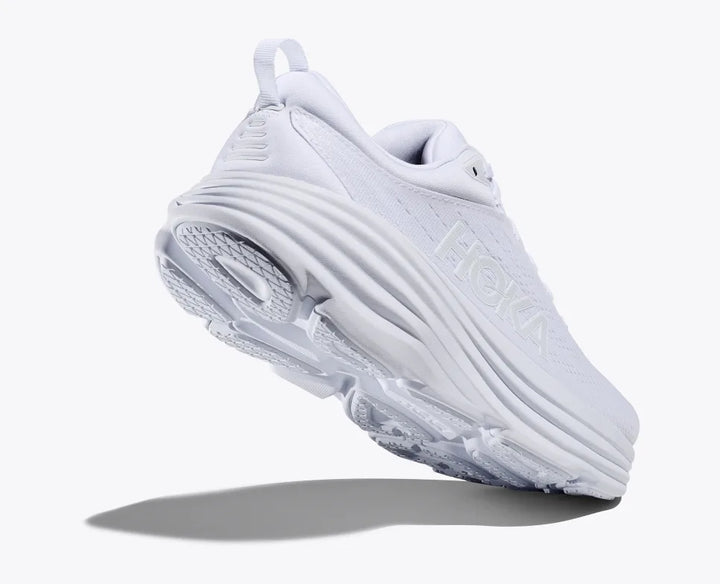 Hoka Women’s Bondi 8 White White - Orleans Shoe Co.