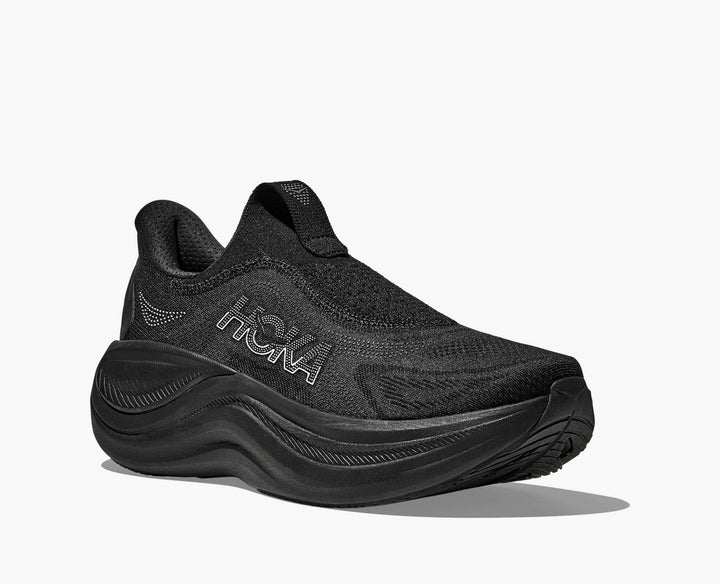 Hoka Men's Skyward Laceless Black Black - Orleans Shoe Co.