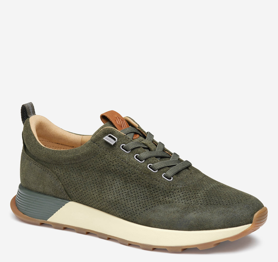 Johnston & Murphy Men's Kinnon Olive Oiled Suede - Orleans Shoe Co.