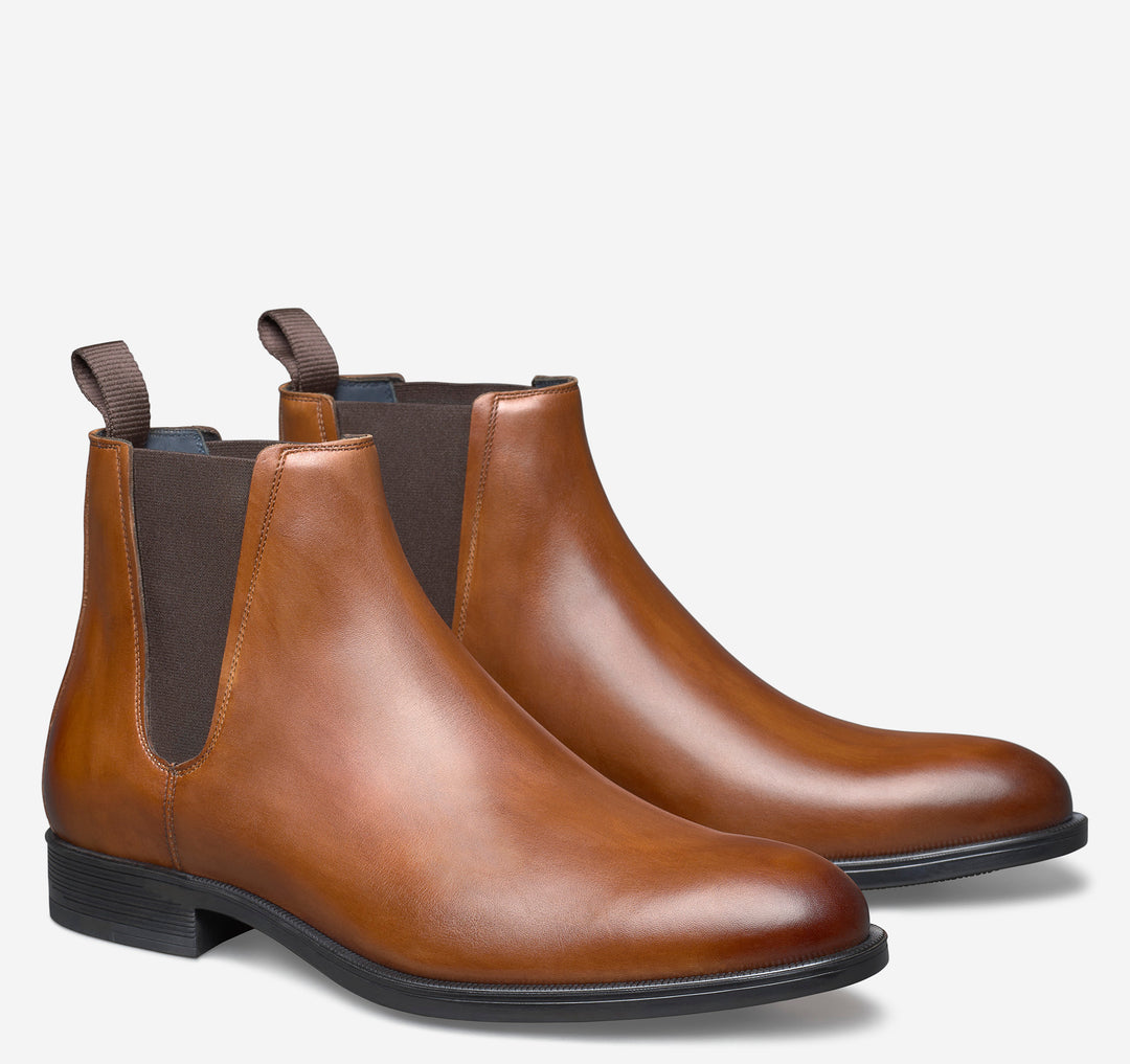 Johnston & Murphy Flynch Tan Italian Calfskin - Orleans Shoe Co.