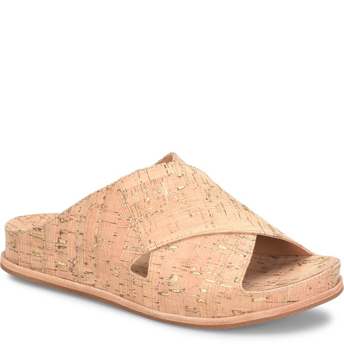 Kork Ease Women's Tutsi Crossband Gold Cork - Orleans Shoe Co.
