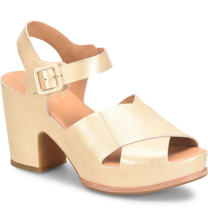 Kork Ease San Isabel Platform Sandal Gold Metallic - Orleans Shoe Co.