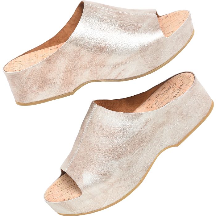 Kork Ease Women's Yazmin Light Gold - Orleans Shoe Co.