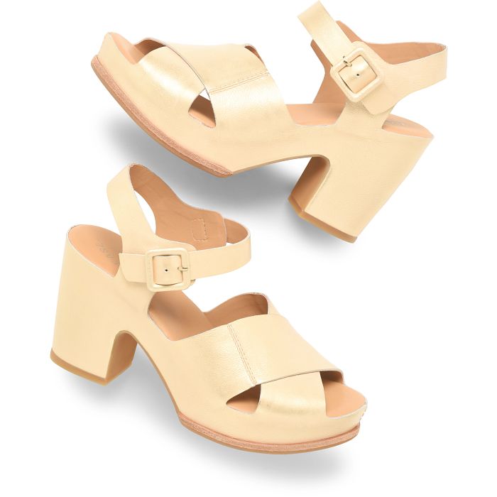 Kork Ease San Isabel Platform Sandal Gold Metallic - Orleans Shoe Co.