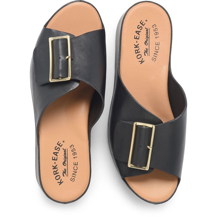 Kork Ease Women's York Black - Orleans Shoe Co.