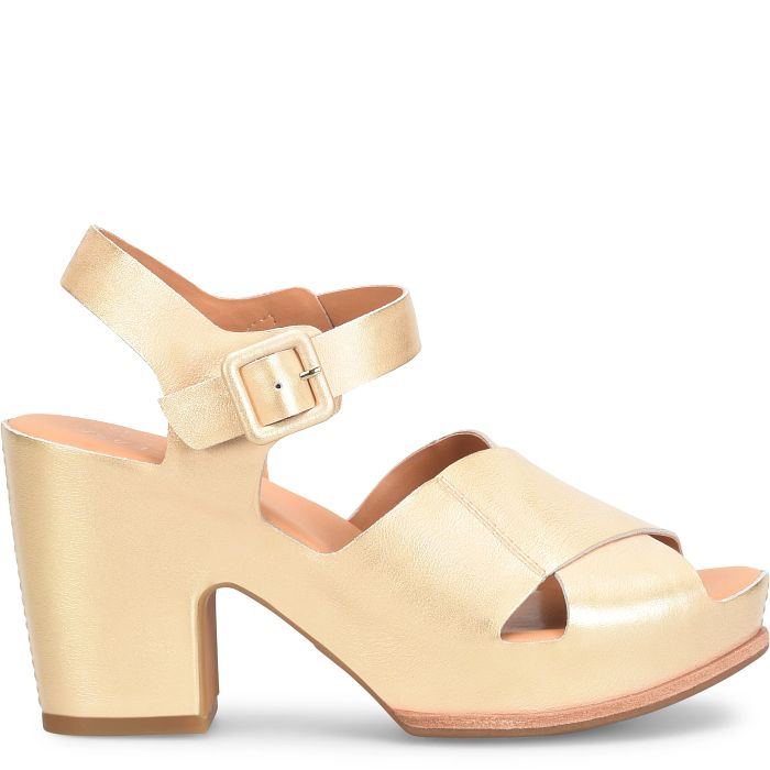 Kork Ease San Isabel Platform Sandal Gold Metallic - Orleans Shoe Co.