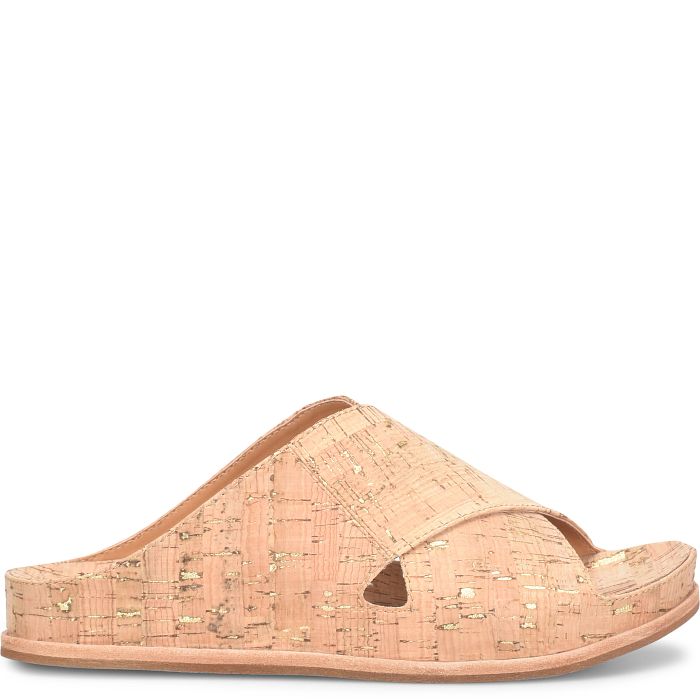 Kork Ease Women's Tutsi Crossband Gold Cork - Orleans Shoe Co.