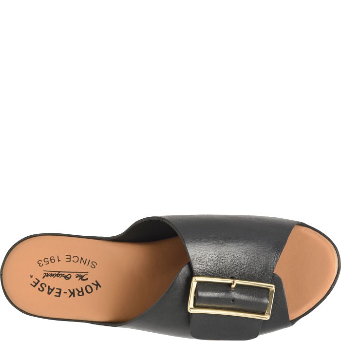 Kork Ease Women's York Black - Orleans Shoe Co.