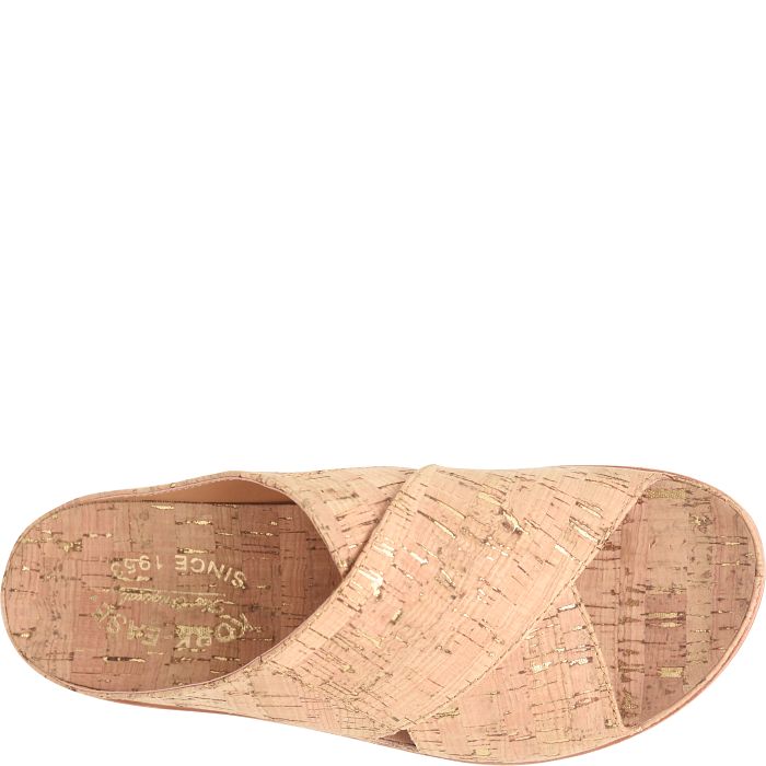 Kork Ease Women's Tutsi Crossband Gold Cork - Orleans Shoe Co.