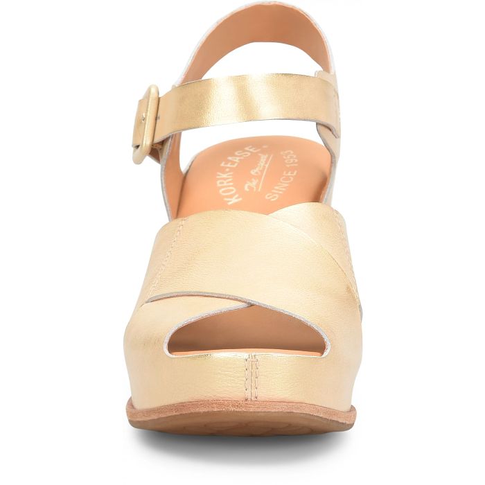 Kork Ease San Isabel Platform Sandal Gold Metallic - Orleans Shoe Co.
