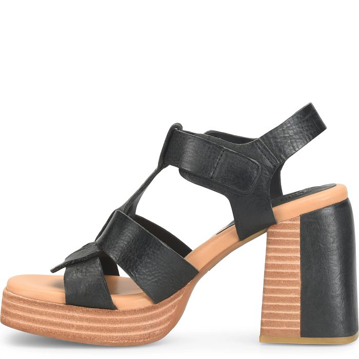Kork Ease Macey Platform Sandal Black - Orleans Shoe Co.