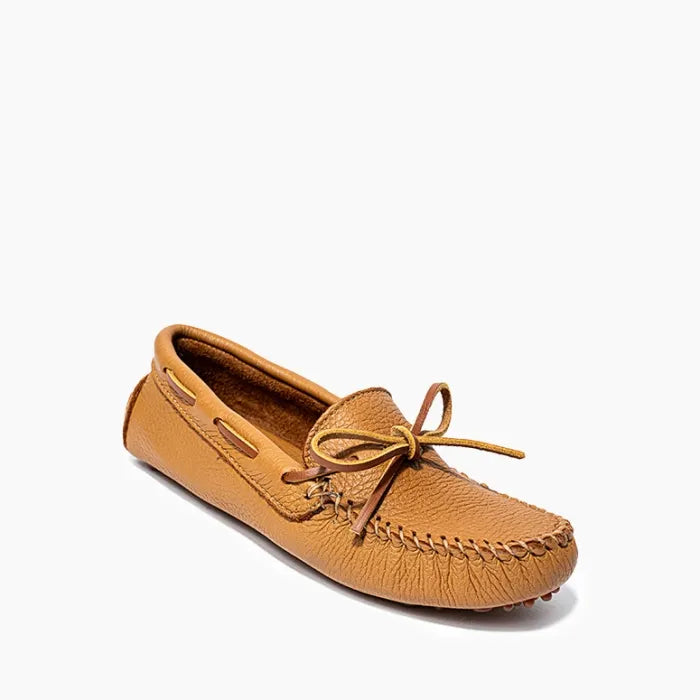 Minnetonka Women's Classic Driver Natural - Orleans Shoe Co.