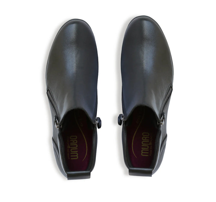 Munro Women's Neko Black Tumbled Calf - Orleans Shoe Co.