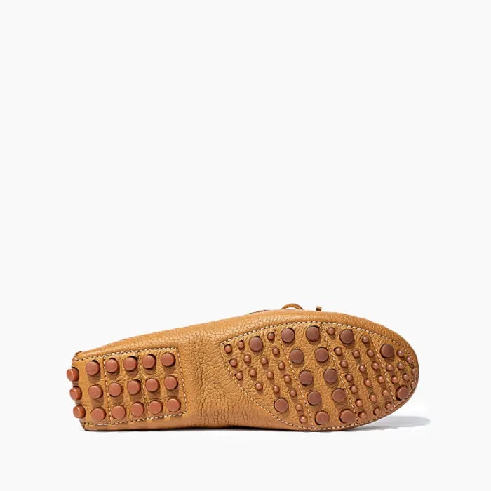 Minnetonka Women's Classic Driver Natural - Orleans Shoe Co.