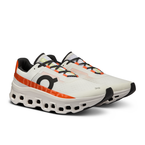 On Men’s Cloudmonster Undyed White Flame - Orleans Shoe Co.