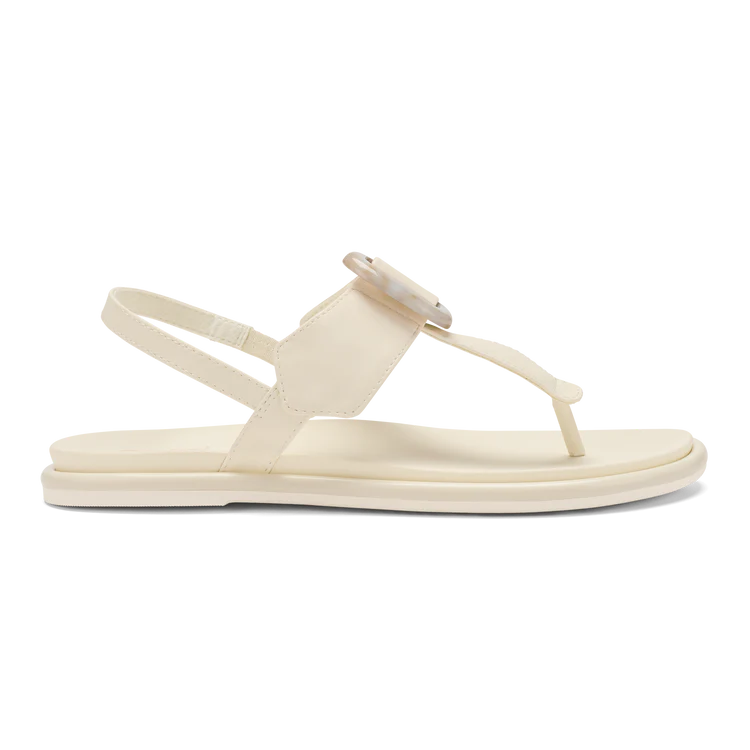 Olukai Women's La'i T-Bar White Sand White Sand - Orleans Shoe Co.