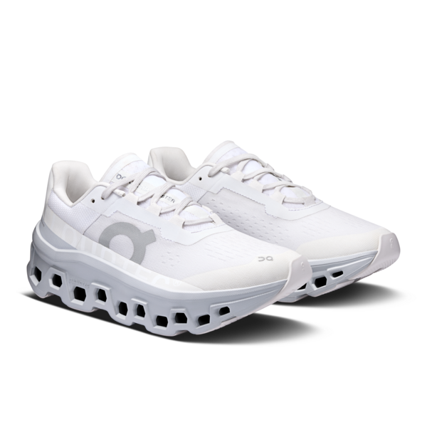 On Women's Cloudmonster White Glacier - Orleans Shoe Co.