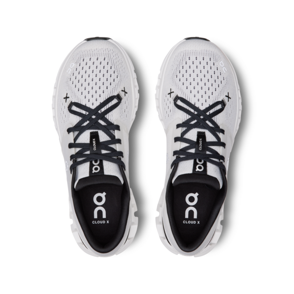 On Women’s Cloud X 4 Ivory Black - Orleans Shoe Co.
