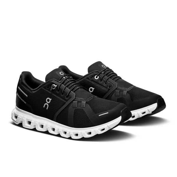 On Women's Cloud 6 Black White - Orleans Shoe Co.