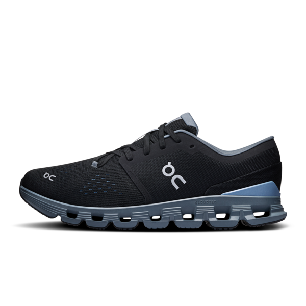 On Men's Cloud X 4 Black Chambray - Orleans Shoe Co.