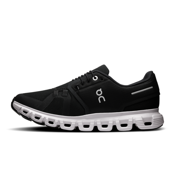 On Women's Cloud 6 Black White - Orleans Shoe Co.