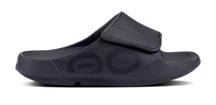OOfos Unisex OOahh Sport Flex Matte Black - Orleans Shoe Co.