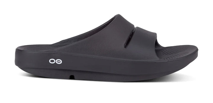 OOfos Unisex OOahh Black - Orleans Shoe Co.