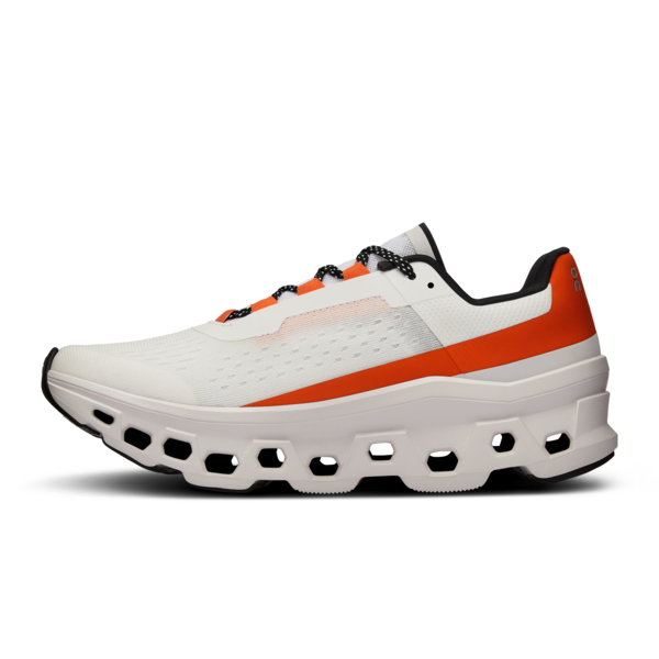 On Women’s Cloudmonster Undyed White Flame - Orleans Shoe Co.