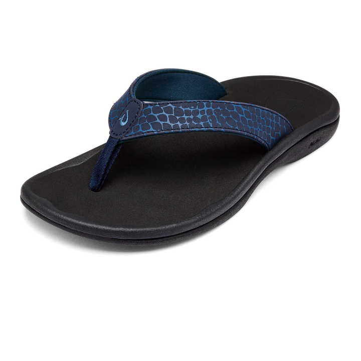 Olukai Women’s Ohana Pa’i Trench Blue Mo’o - Orleans Shoe Co.