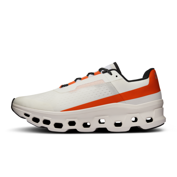 On Men’s Cloudmonster Undyed White Flame - Orleans Shoe Co.
