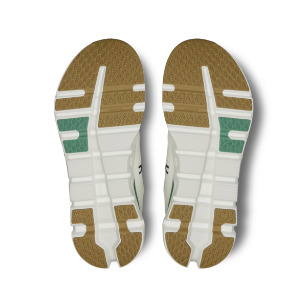 On Women's Cloudrunner 2 White Green - Orleans Shoe Co.