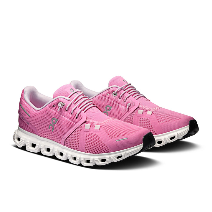 On Women's Cloud 6 Raspberry White - Orleans Shoe Co.