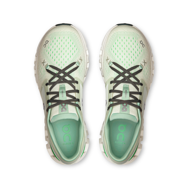 On Women's Cloud X 4 Aloe Honeydew - Orleans Shoe Co.