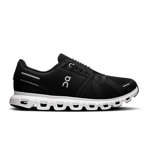 On Women's Cloud 6 Black White - Orleans Shoe Co.