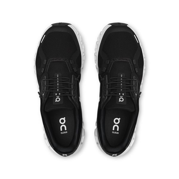 On Women's Cloud 6 Black White - Orleans Shoe Co.