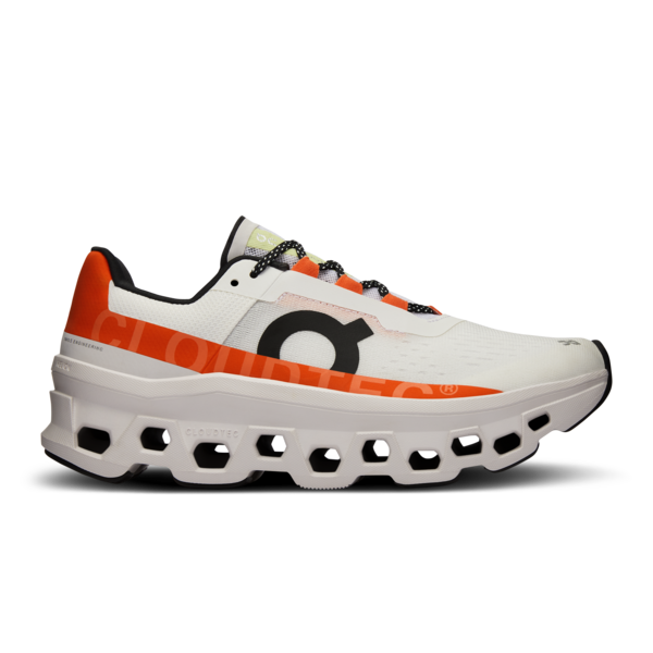 Cloudmonster 1 M アンダイドホワイト/フレイム On Women's Cloudmonster Undyed White Flame – Orleans Shoe Co.