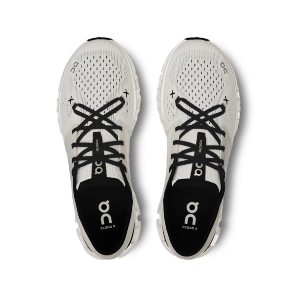 On Men’s Cloud X 4 Ivory Black - Orleans Shoe Co.