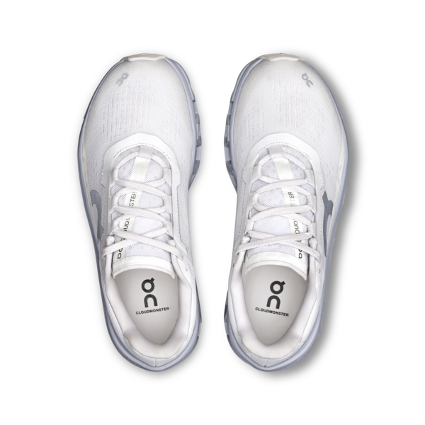 On Women's Cloudmonster White Glacier - Orleans Shoe Co.